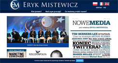 Desktop Screenshot of erykmistewicz.pl