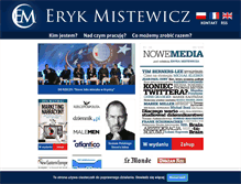 Tablet Screenshot of erykmistewicz.pl